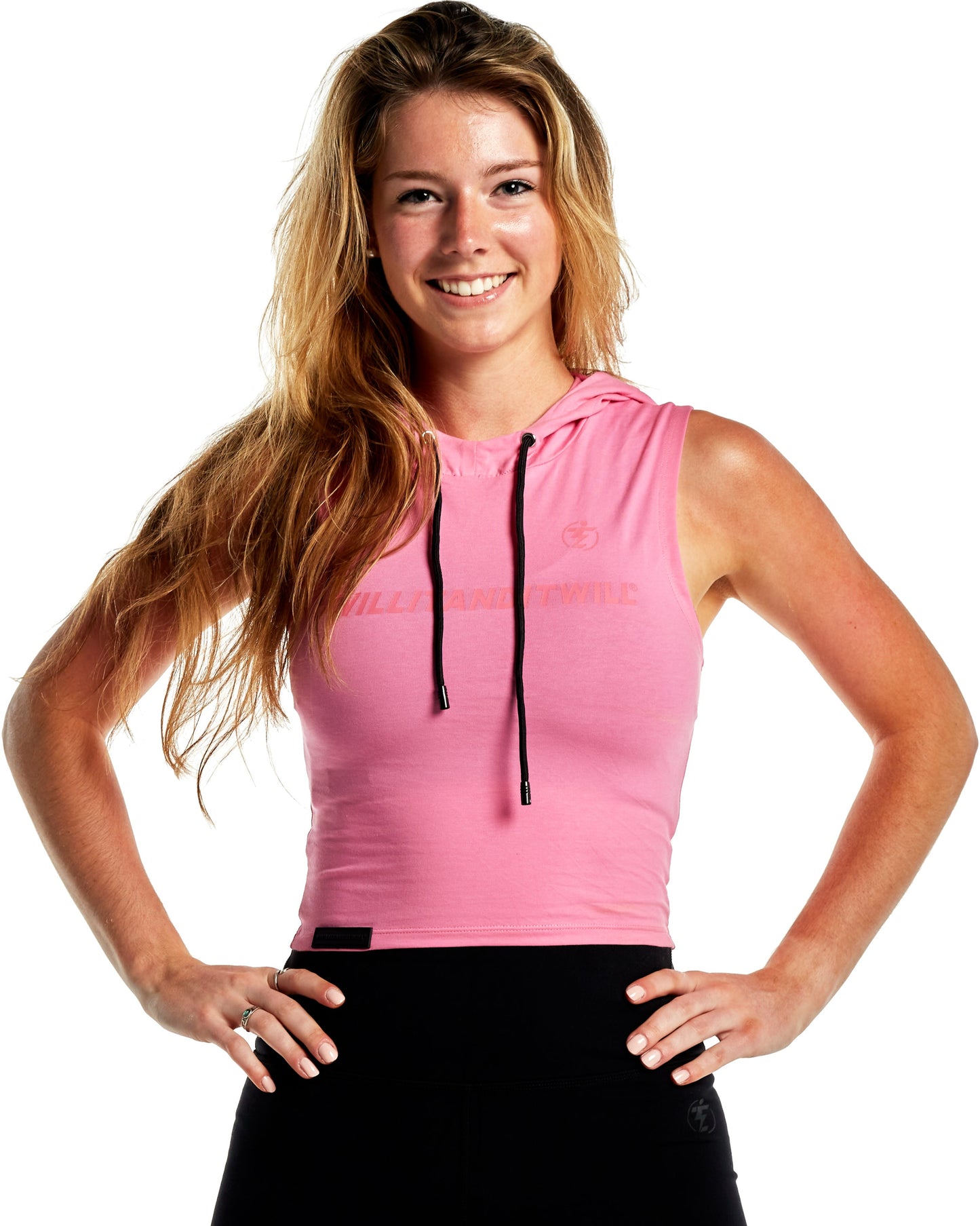 SLEEVELESS CROPPED HOODIE