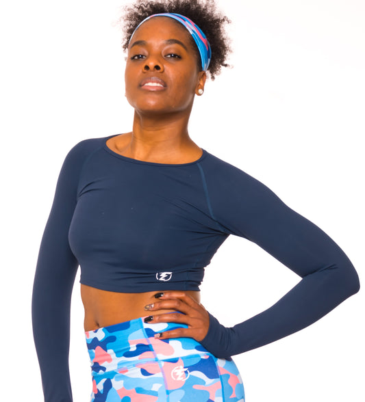 TRAINING LONG SLEEVE CROP
