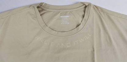 BROWN Oversized T-Shirt | WILL IT | Train Hard | Outlast